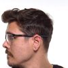 prescription safety glasses Canada gm229 black glasses men side