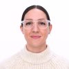 prescription safety goggles 8325 clear women front